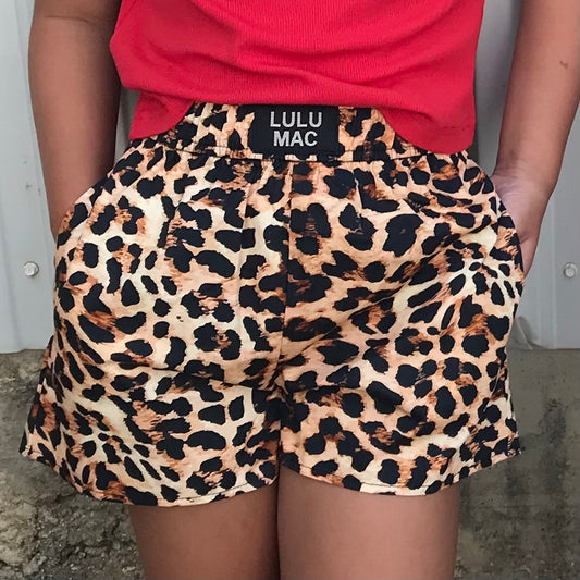 Lulu Mac Boxer Shorts Leopard Youth