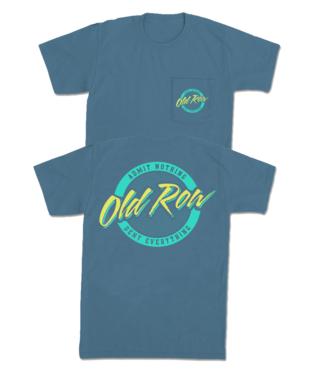 Old Row Circle Logo Blue Jean Short Sleeve