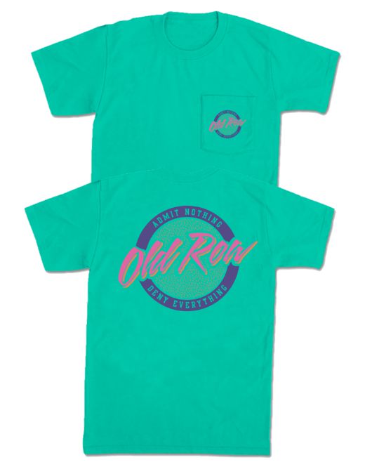 Old Row Circle Logo Island Green Short Sleeve
