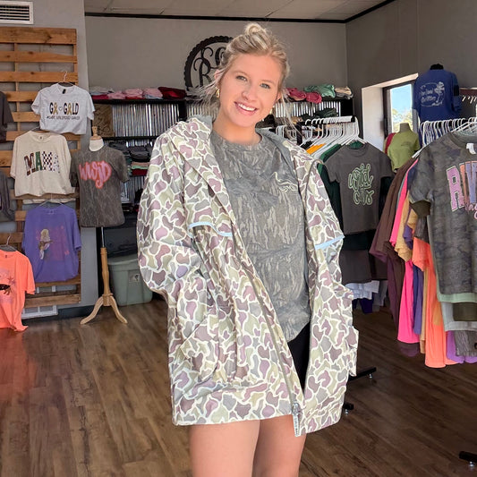 Lulu Mac Rain Jacket Light Camo