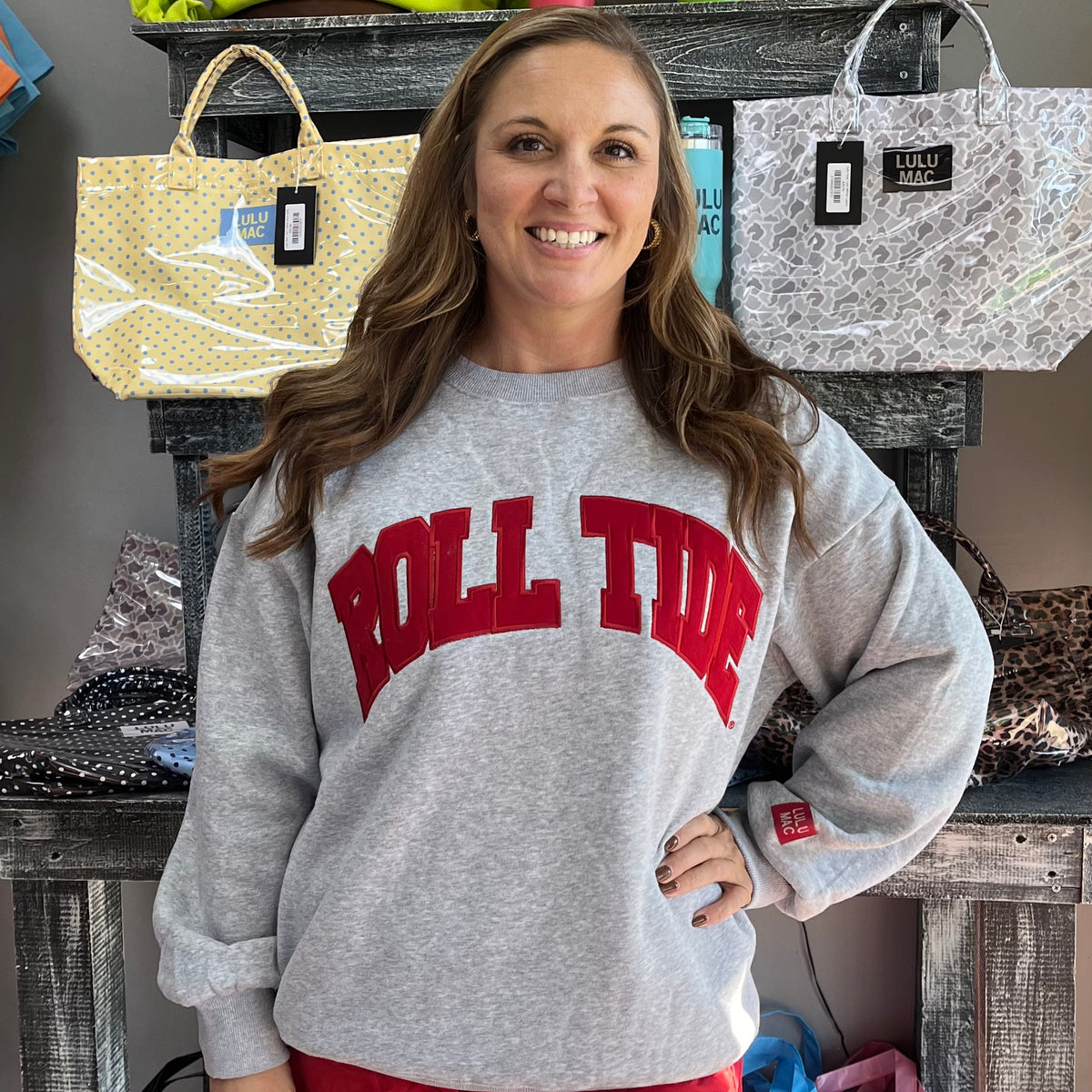 Lulu Mac Sweatshirt Roll Tide Stitch