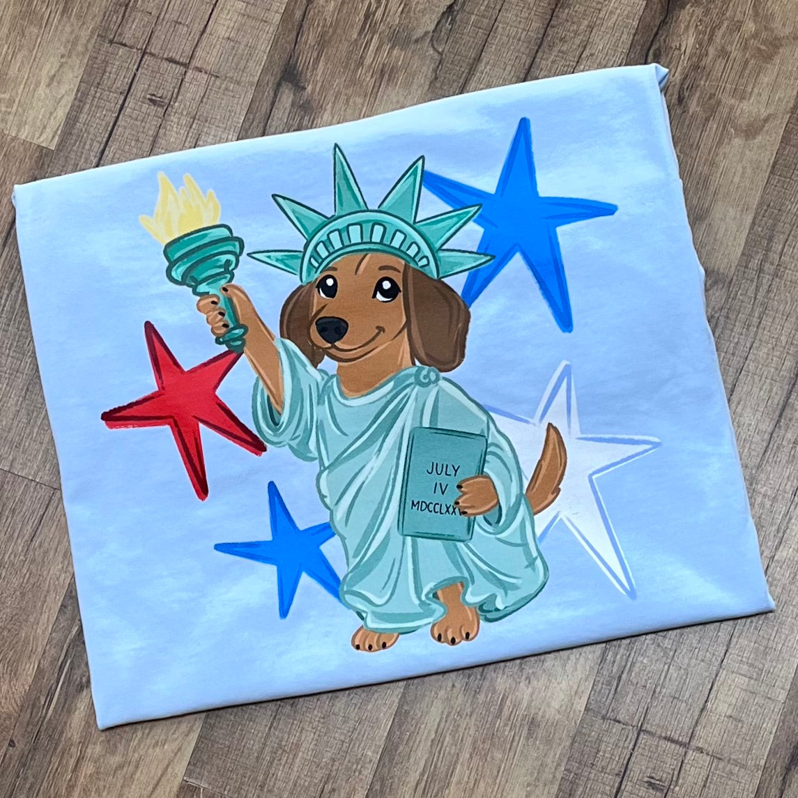 Liberty Dachshund Short Sleeve