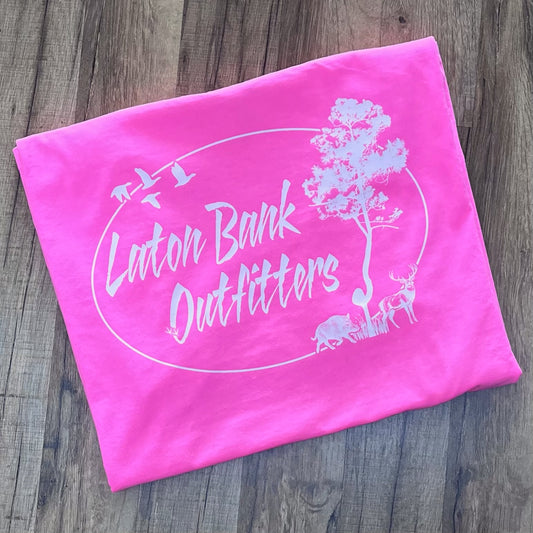 LBO White Logo NPink Short Sleeve