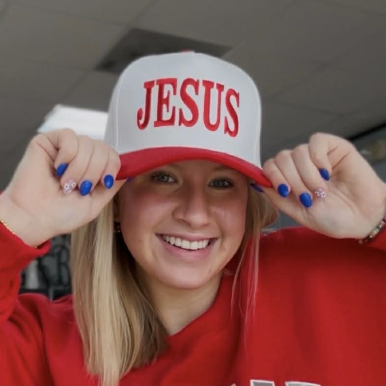 Lulu Mac Hat Jesus Red