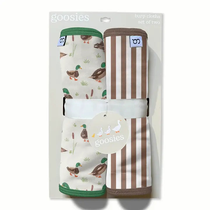 Mallard Drake Duck- Burp Cloth Set