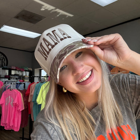Lulu Mac Camo Hat Mama Taupe