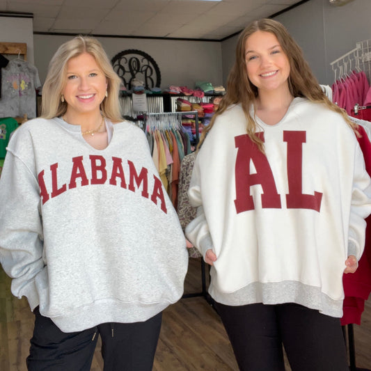Alabama/AL Reversible Grey Pullover
