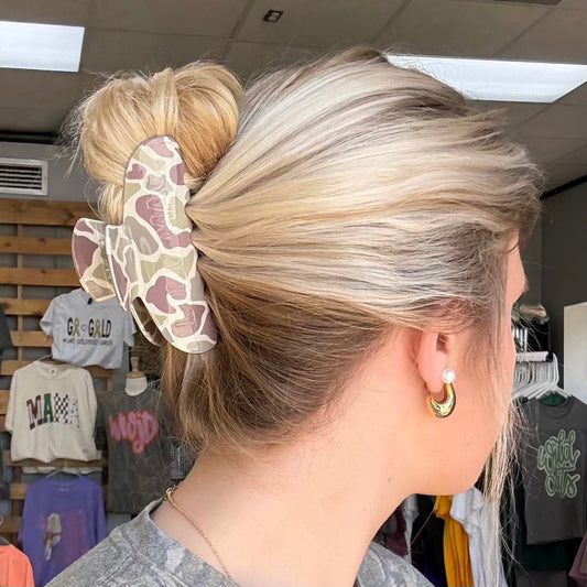 Lulu Mac Hair Clip Light Camo