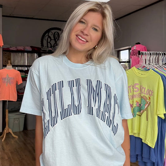 Lulu Mac T-Shirt Chambray Stripe
