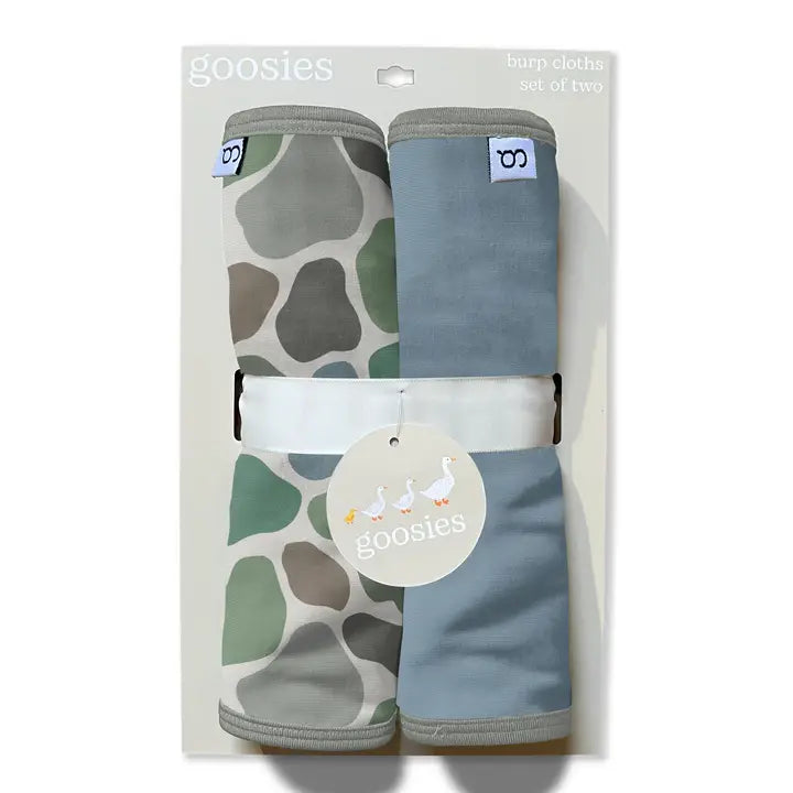Pebble Camo- Burp Cloth Set