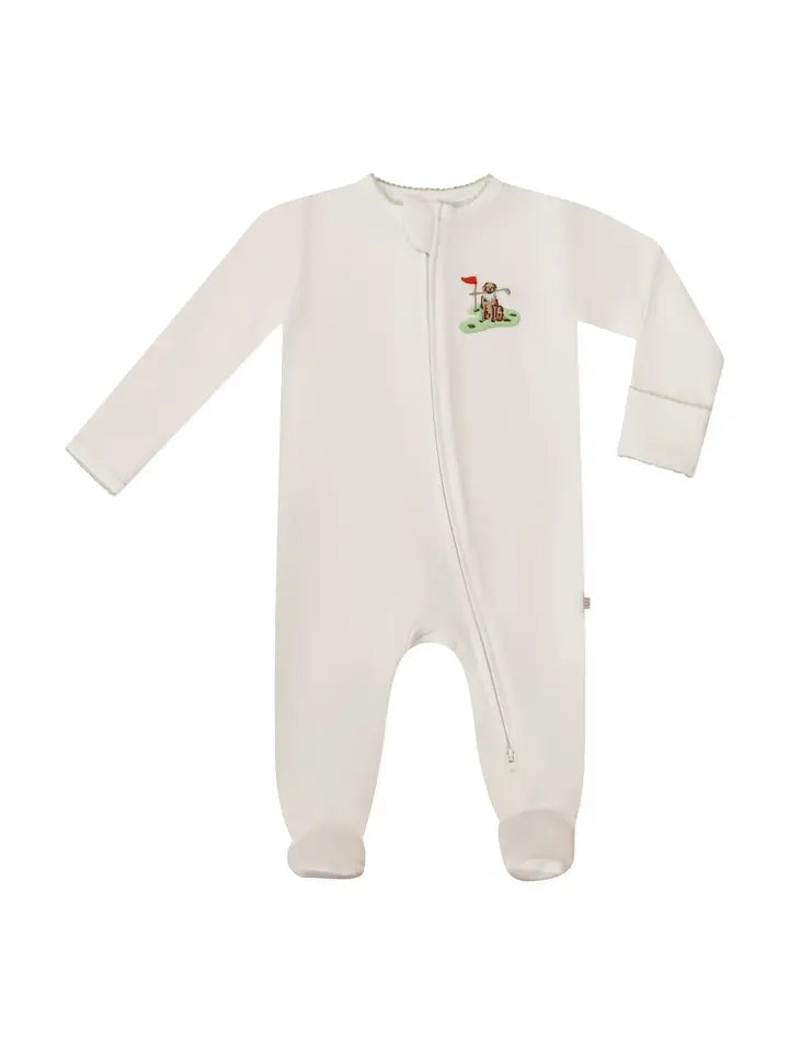 Golf Dog- Zip Romper
