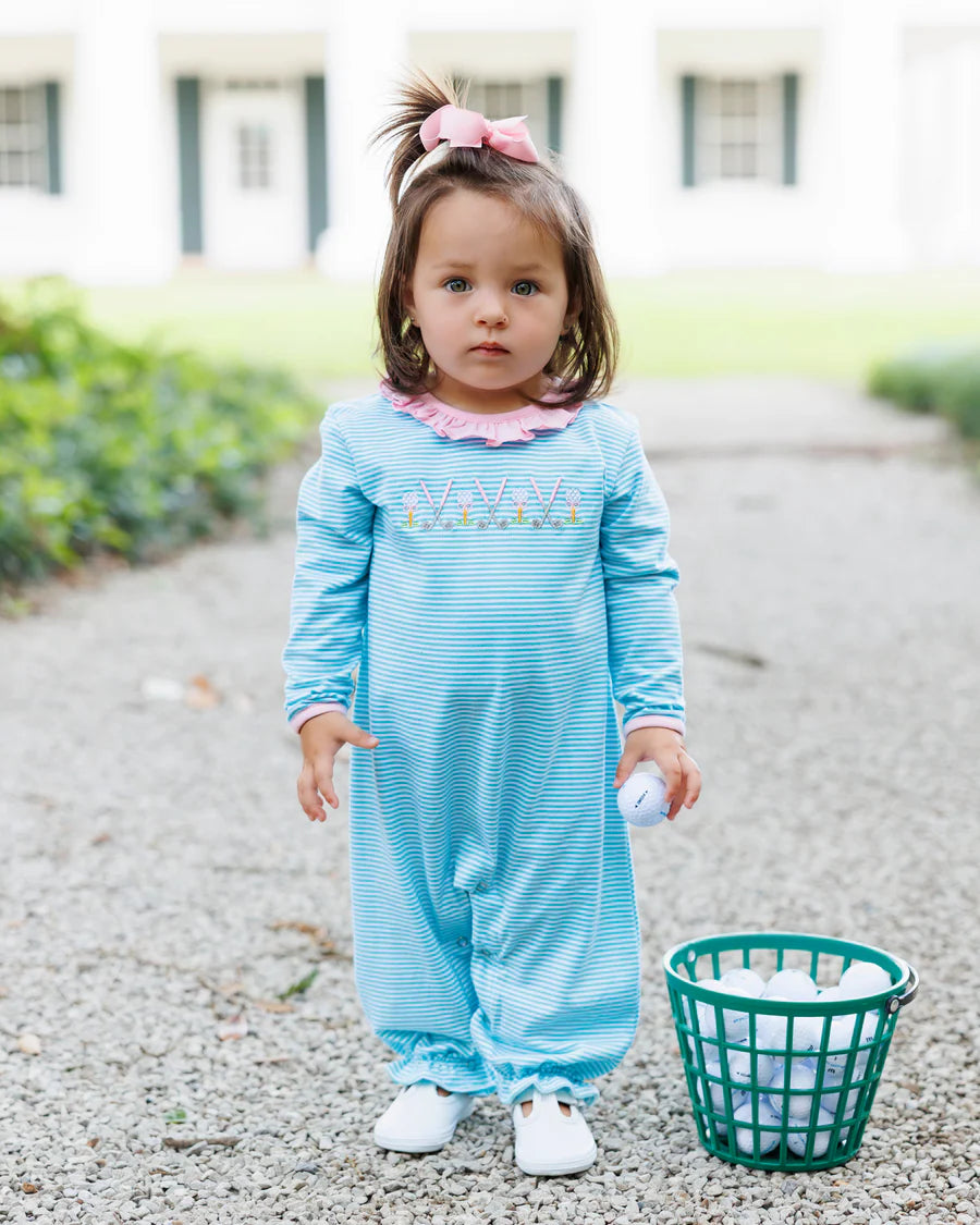 Tee Time Ruffled Long Romper
