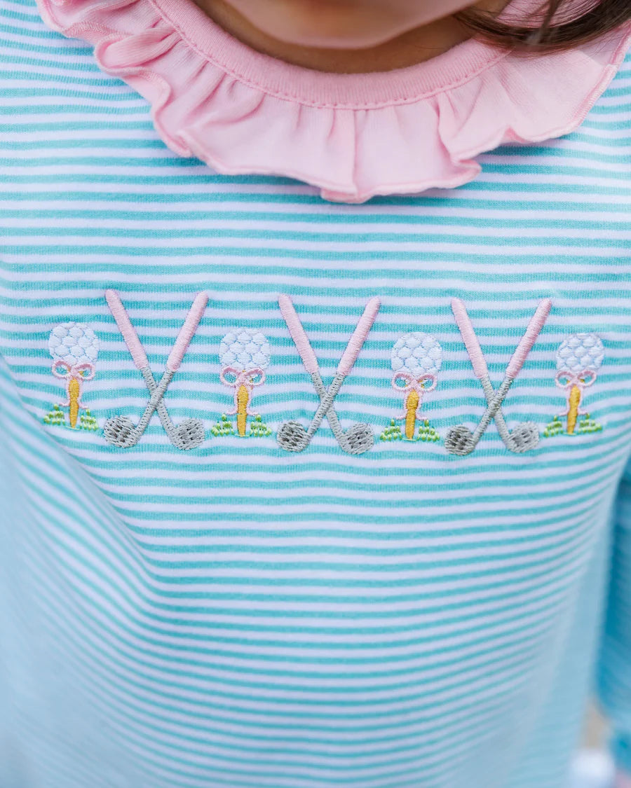 Tee Time Ruffled Long Romper