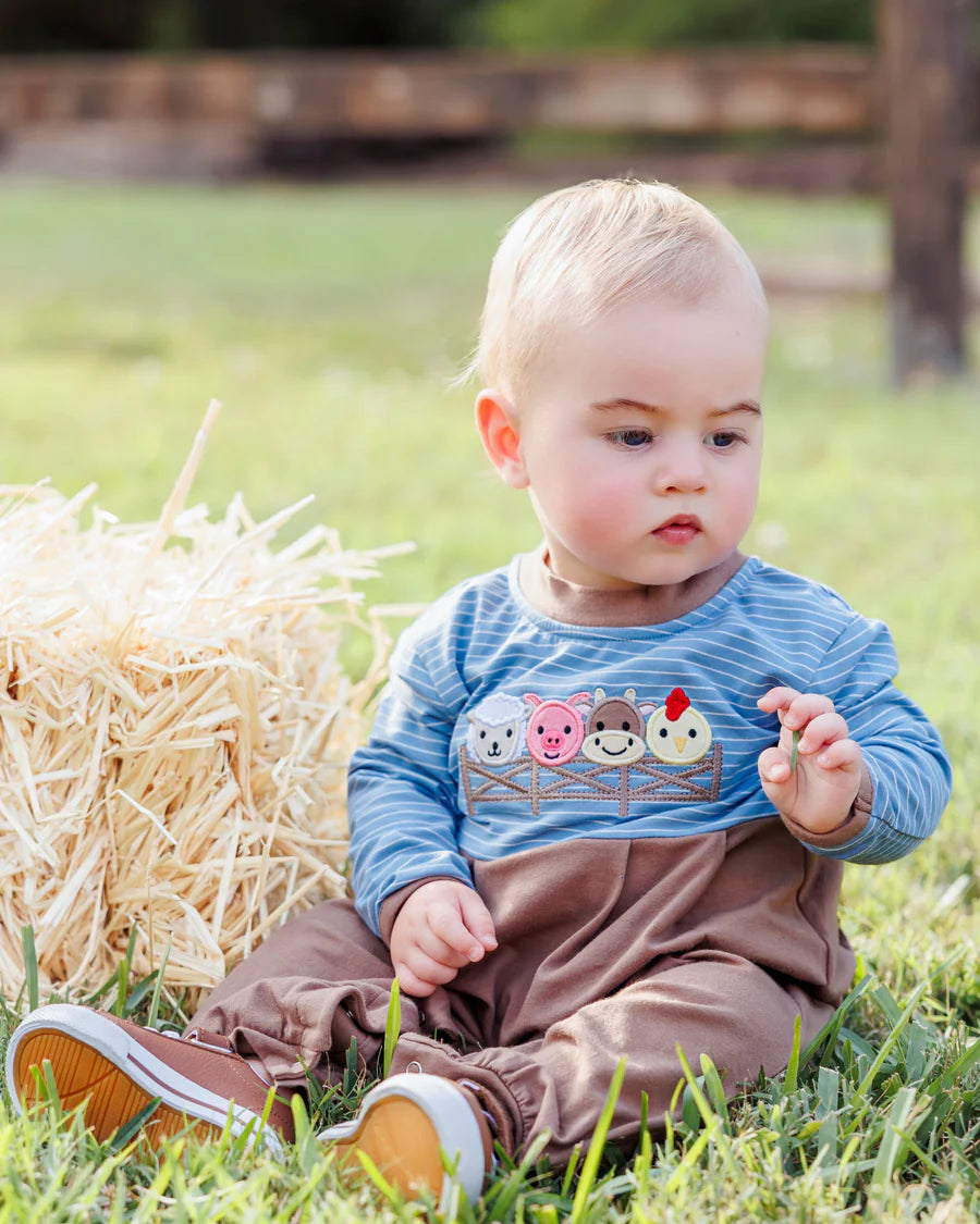 Farm Friends Long Romper