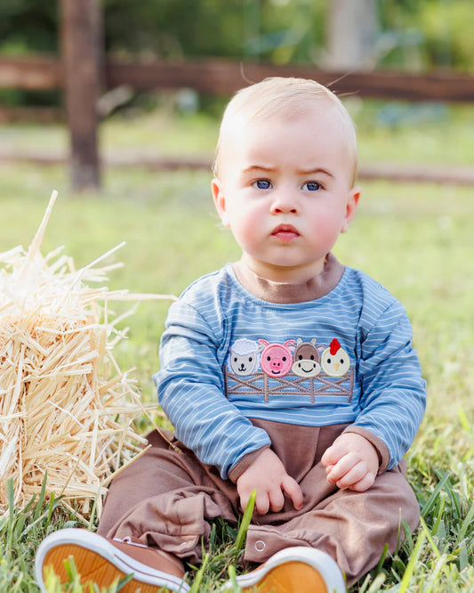 Farm Friends Long Romper