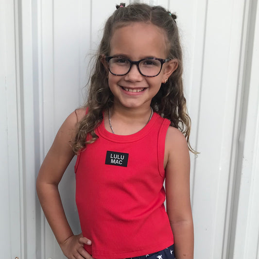 Lulu Mac Tank Youth Red