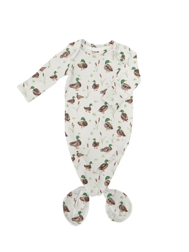 Mallard Drake Ducks- Knotted Gown