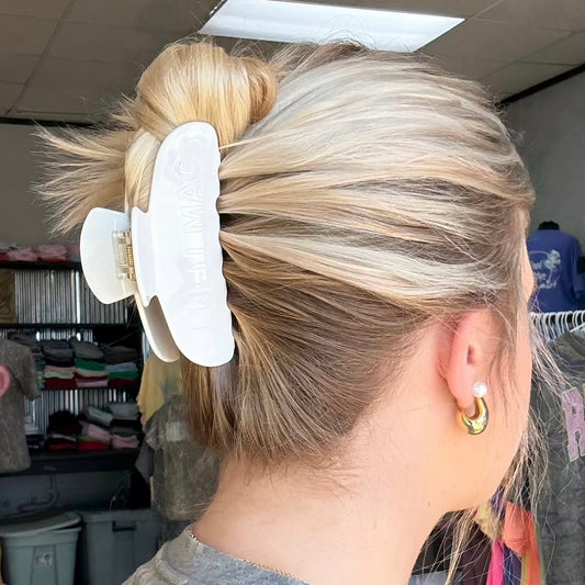 Lulu Mac Hair Clip White