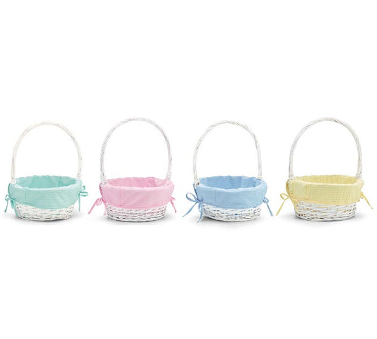 Easter Basket with Stripe Lining