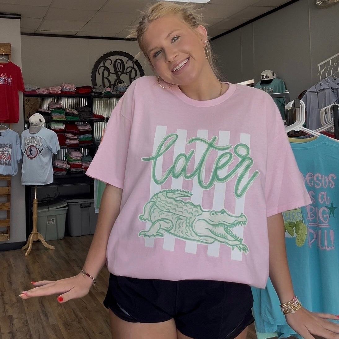Later Gator & Stripes Short Sleeve