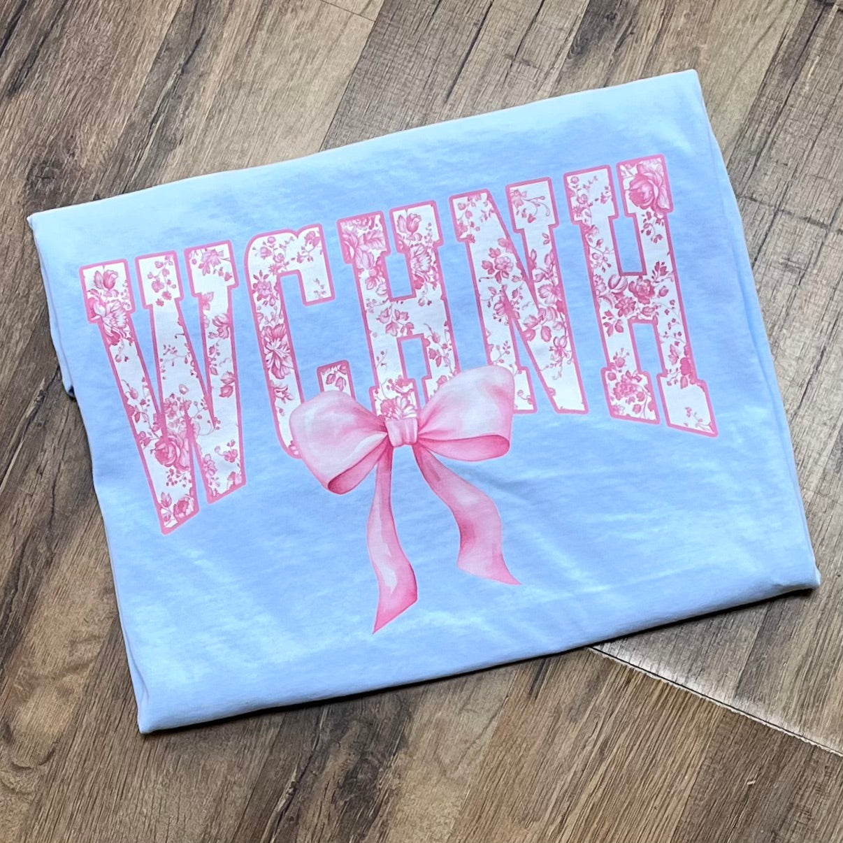 WCHNH Pink Floral Short Sleeve