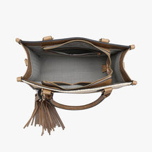 Load image into Gallery viewer, Alma Striped Tri-Color Satchel w/ Large Tassel