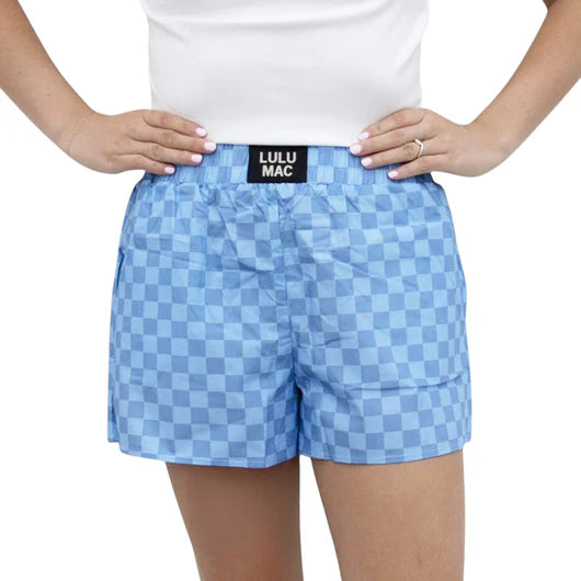 Lulu Mac Shorts Blue Checkered