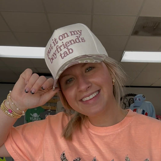 Lulu Mac Camo Hat Boyfriend's Tab Rose