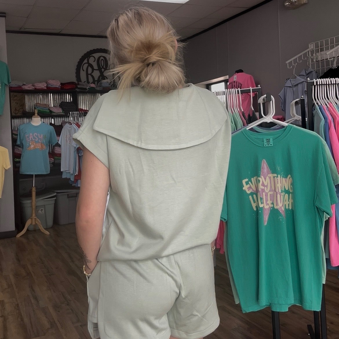 Scuba Shorts Set Seafoam