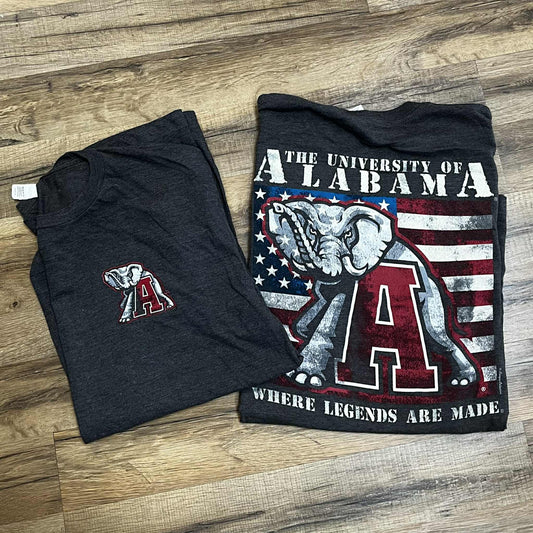 Alabama Logo Flag Short Sleeve