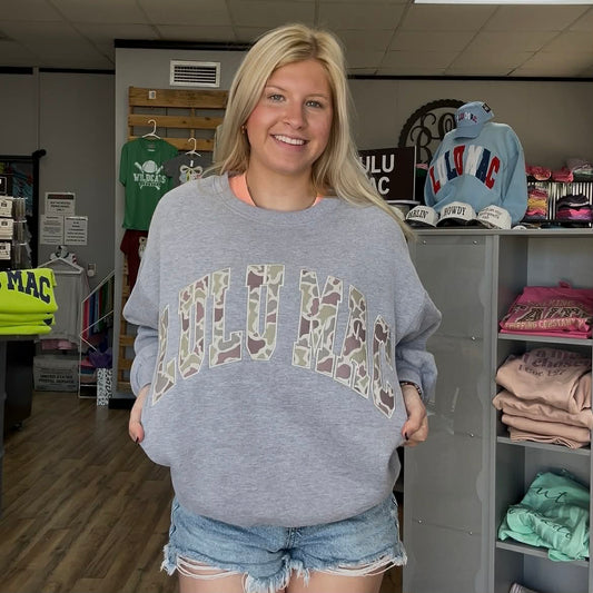 Lulu Mac Sweatshirt Grey with Camo