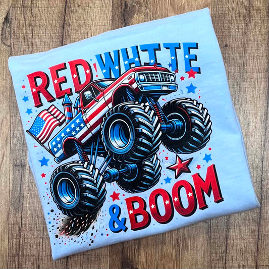 Red White Boom Short Sleeve
