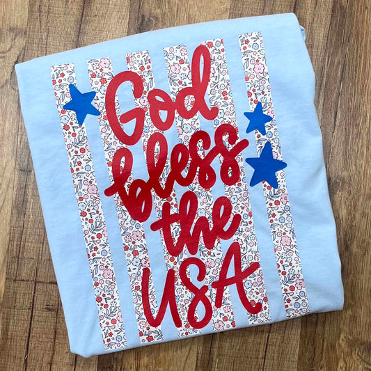 God Bless USA Short Sleeve