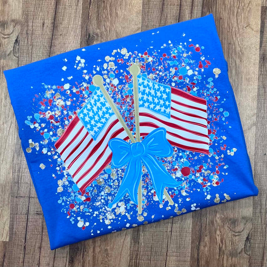 Flags Splatter Short Sleeve