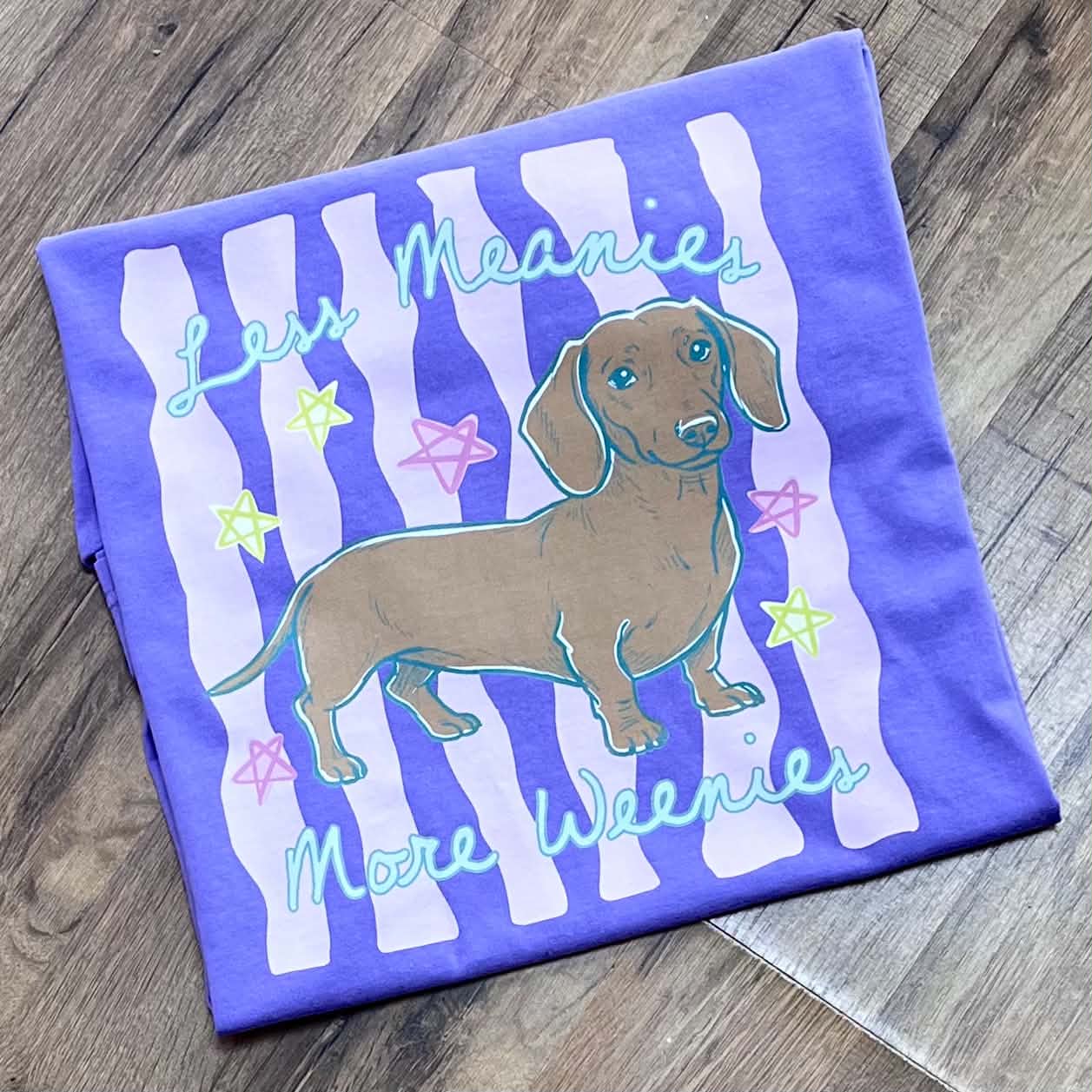 Less Meanies Violet Short Sleeve