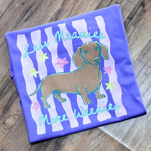 Less Meanies Violet Short Sleeve