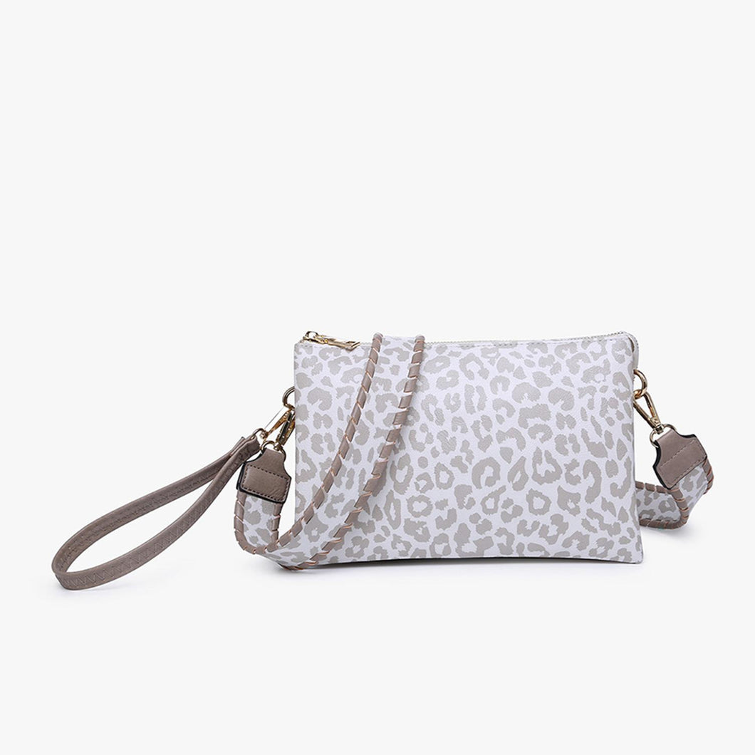 Izzy Crossbody Cheetah-Grey w/ Guitar Strap
