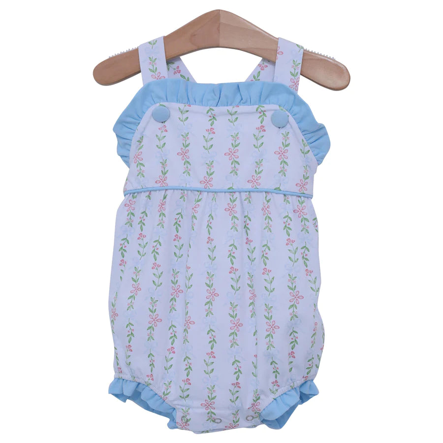 Dainty Floral Sunsuit Jellybean