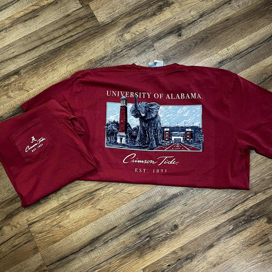 Alabama Blue Sky Landmarks Short Sleeve w/Pocket