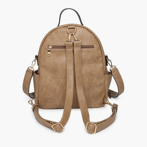 Lillia Convertible Backpack- Taupe