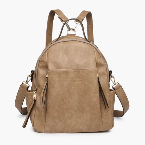 Lillia Convertible Backpack- Taupe