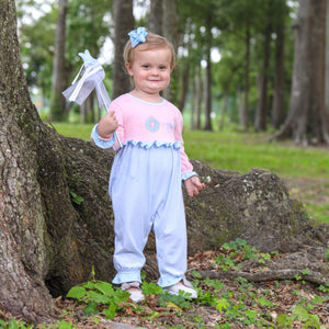 Princess Carriage Embroidery Romper