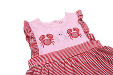 Load image into Gallery viewer, Crab Ruffle Girl Short Set