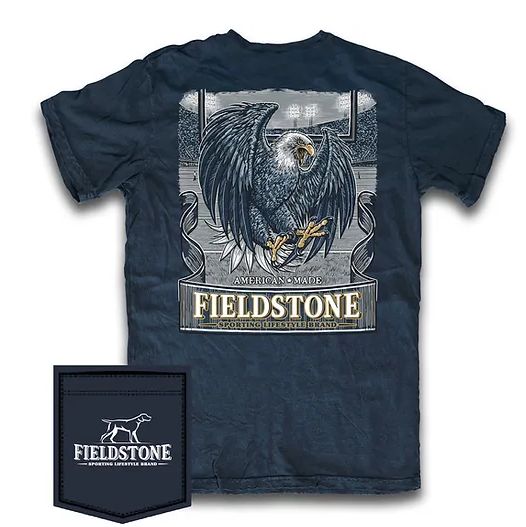 Fieldstone Game Day Eagle Short Sleeve Navy