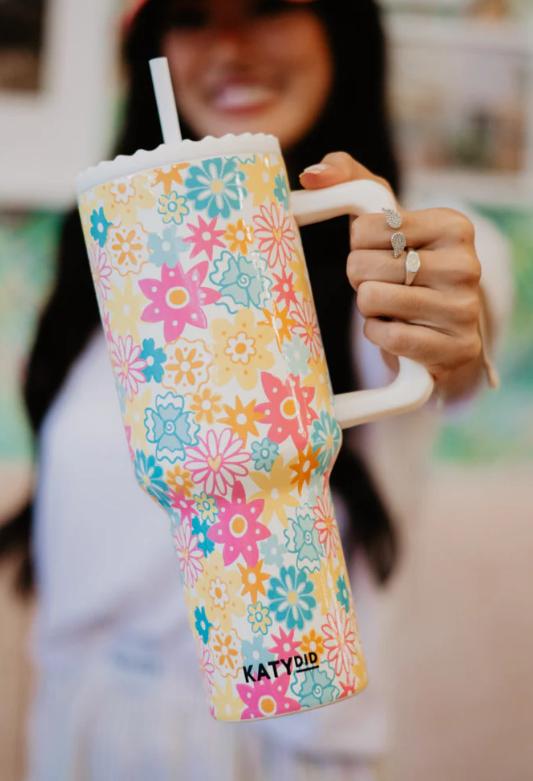Tumbler 38oz Spring Flowers