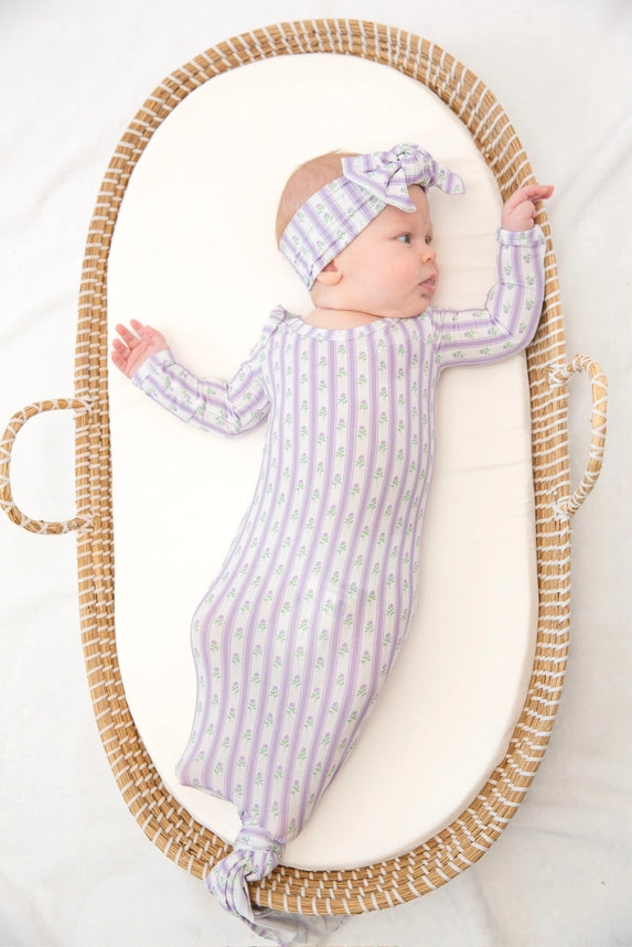 Lilac Ribbons- Knotted Gown