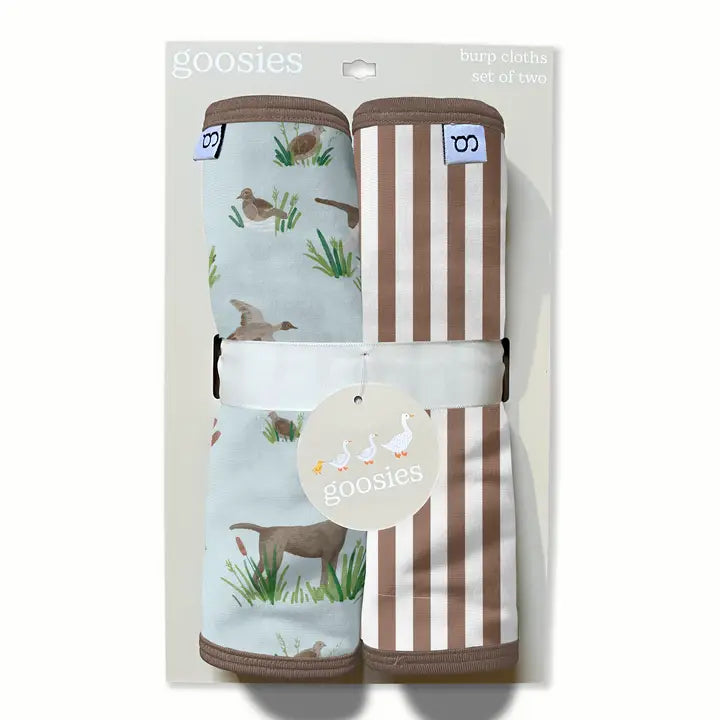 Delta Bird Hunting Dogs- Burp Cloth Set