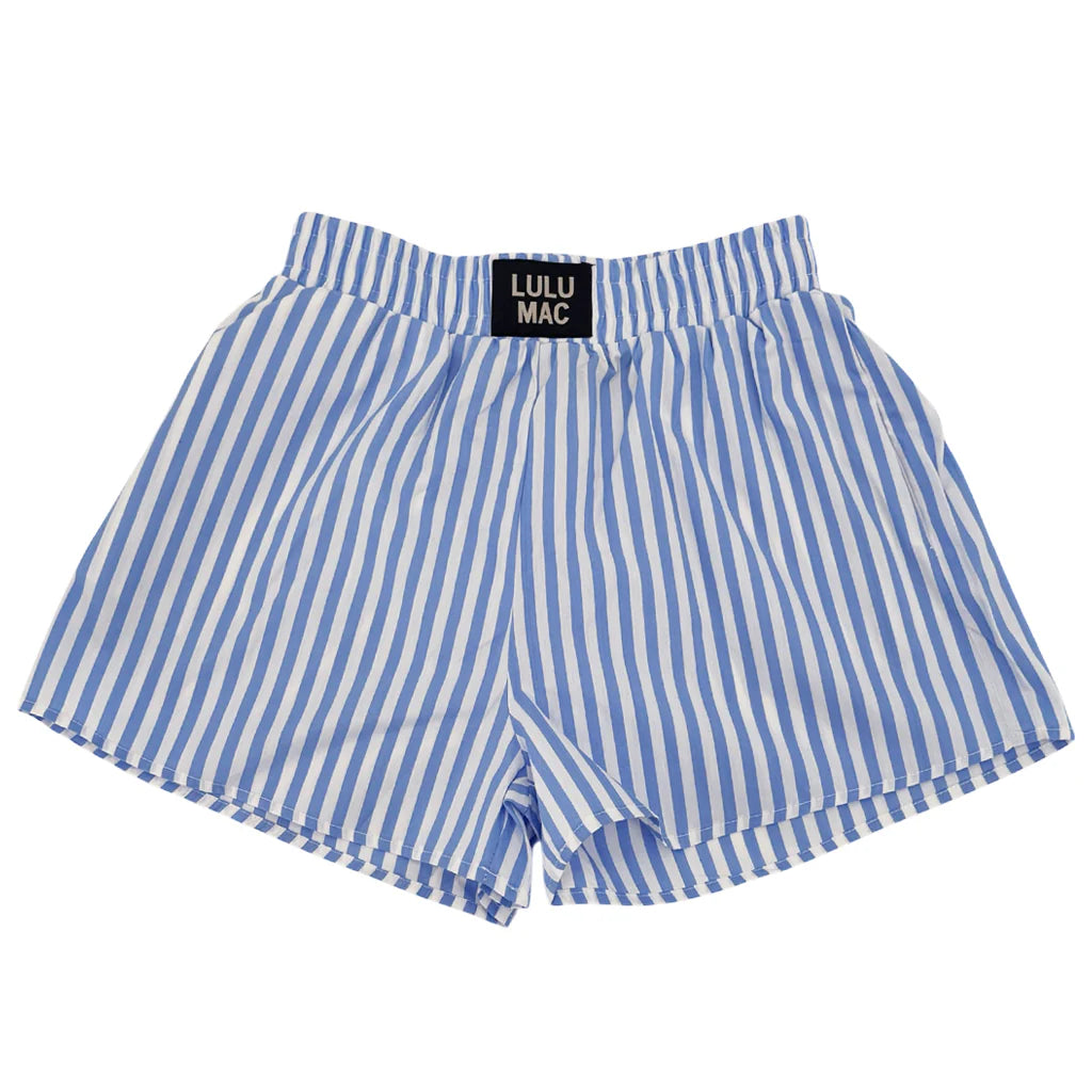 Lulu Mac Shorts Light Blue Striped