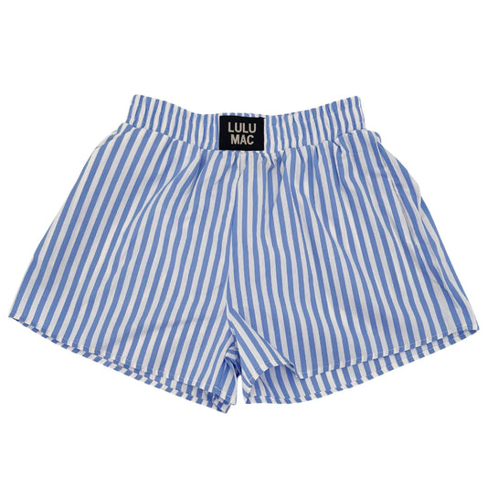 Lulu Mac Shorts Light Blue Striped