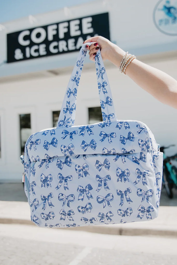 Duffel Weekender Blue Bows